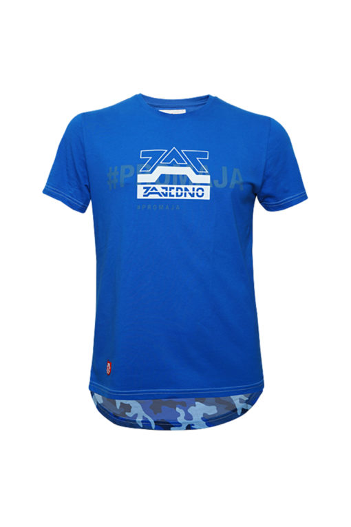 T-shirt Blue &#039;Camo&#039; Men